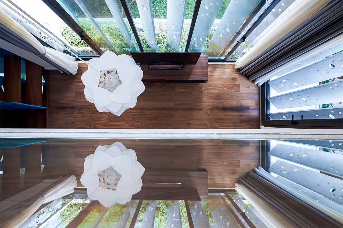 Biệt thự nhìn từ trên cao. Nguồn ảnh: Tuấn Nghĩa Nguyễn.