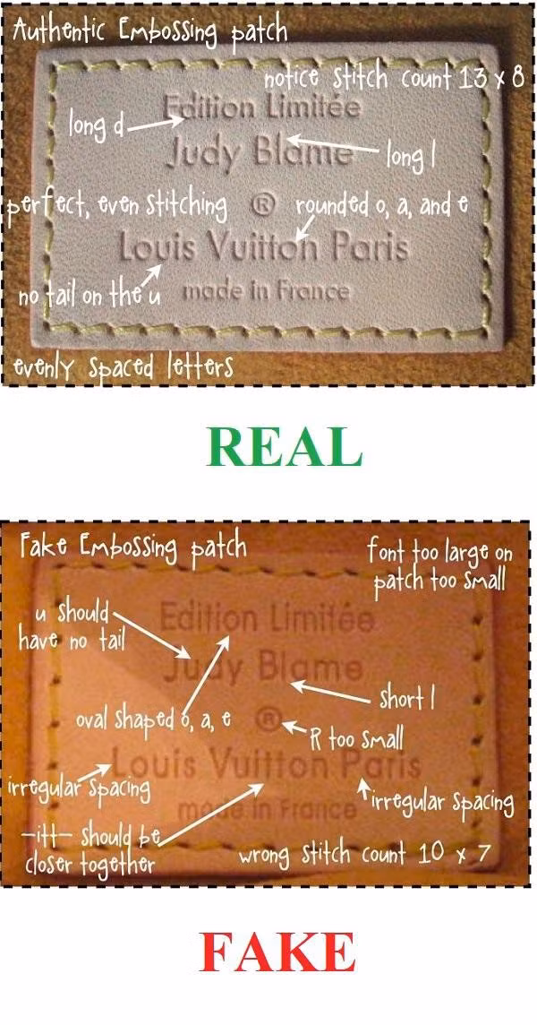 Khách hàng cũng cần chú ý tới font chữ thông tin trên túi. Với các kiểu chữ như “o,e,a” đều rất tròn trịa chứ không hề có dáng ovan. Chữ “d” và “L” cao hơn chữ cái “E” và “B” một chút.