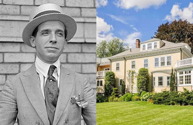 Charles Ponzi: Là cha đẻ của mô hình lừa đảo đa cấp nổi tiếng, Charles Ponzi sở hữu khối tài sản khổng lồ. Ông ta mua căn nhà theo phong cách thời Phục Hưng (ảnh) tại Lexington, Massachusetts vào năm 1920, chỉ vài tháng trước khi bị bắt vì thực hiện 86 vụ lừa đảo. Tại thời điểm mua căn nhà, Ponzi được cho là kiếm hơn 250.000 USD/ngày - tương đương 3,2 triệu USD ngày nay - từ các mạng lưới đầu tư theo kiểu đa cấp.