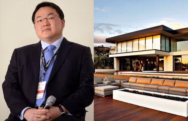 Jho Low: Năm 2012, doanh nhân người Malaysia Jho Low chi 39 triệu USD mua dinh thự theo phong cách đương đại này Los Angeles, Mỹ. Không lâu sau đó, Low bị Cục Điều tra Liên bang Mỹ (FBI) truy nã bởi có liên quan tới bê bối tham nhũng hàng tỷ USD tại quỹ đầu tư 1MDB của Malaysia.