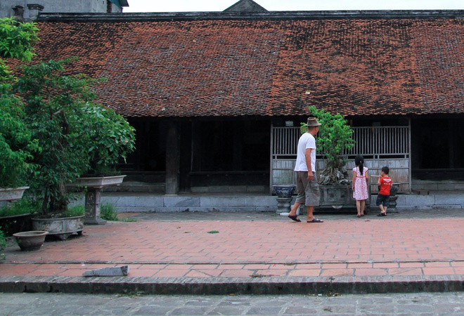 Khu nhà của dòng họ Nguyễn Thạc xây dựng hoàn toàn bằng gỗ lim trong vòng 14 năm, từ năm 1686 đến năm 1700. Ảnh: Vnexpress.