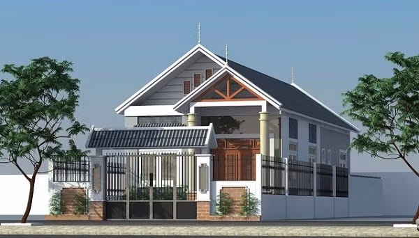 Mẫu thiết kế nhà ống hiện đại và khoa học, có phối cảnh hiện đại, đơn giản nhưng phải đảm bảo không gian thông thoáng. Ảnh: Wedo.