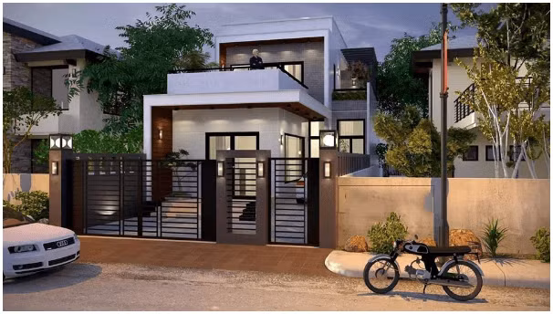 Kiến trúc ngôi nhà thể hiện sự khoẻ khoắn và kiên cố. Ảnh: Wedo.