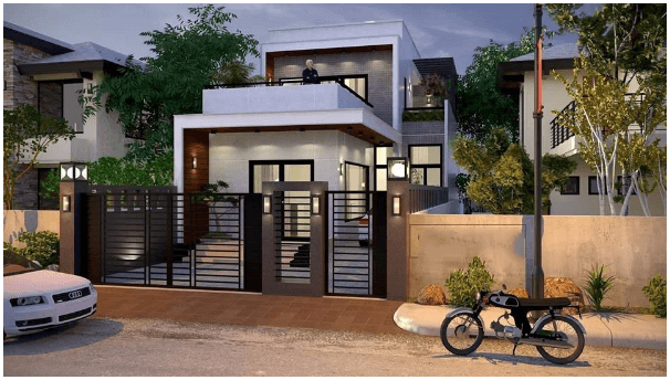 Kiến trúc ngôi nhà thể hiện sự khoẻ khoắn và kiên cố. Ảnh: Wedo.