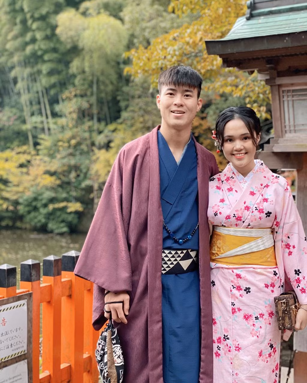 Trước đó, Duy Mạnh - Quỳnh Anh đã cùng nhau đi du lịch nhiều nơi như Nhật Bản, Hàn Quốc...Ảnh: FBNV.