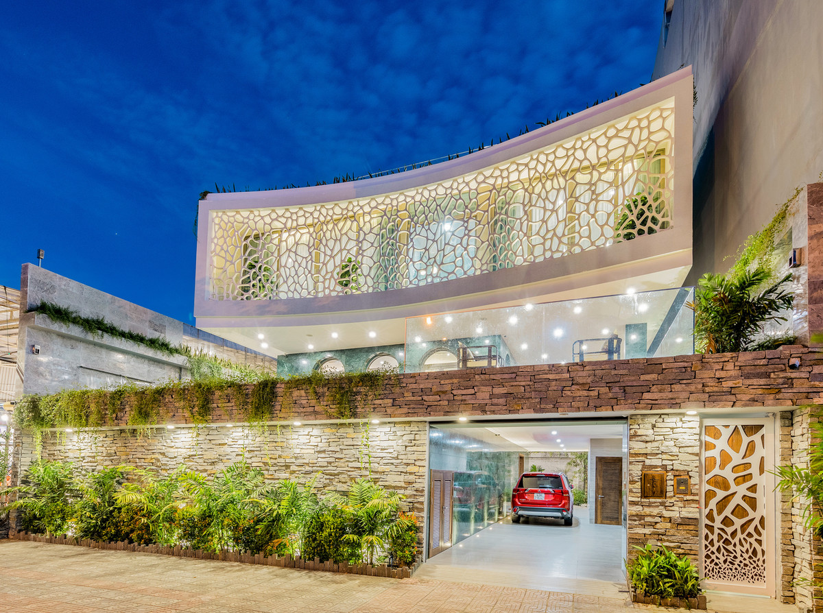 Để tạo ra mô hình san hô, các kiến trúc sư đã sử dụng kết cấu bê tông sợi.