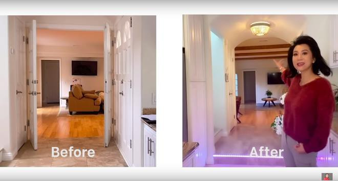 Ngôi nhà có vị trí gần biển và rất rộng rãi. Khi mua lại ngôi nhà, MC Kỳ Duyên đã phải gia cố và thay đổi nhiều phần để không gian thêm thoáng đãng, đẹp mắt và nghệ thuật hơn.