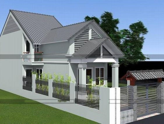 Với phong cách thiết kế đơn giản nhưng không kém phần hiện đại, mẫu nhà ống gác lửng được xây thụt vào 5m, tạo khoảng sân trước, bước vào sảnh chính là phòng khách. Ảnh: Holcim.