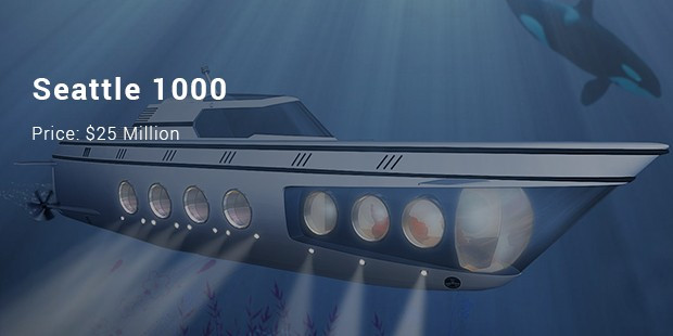 Seattle 1000 là tàu ngầm dài 36m, do công ty Submarine Inc., Mỹ (trụ sở đặt tại Portland) sản xuất với giá 25 triệu USD.