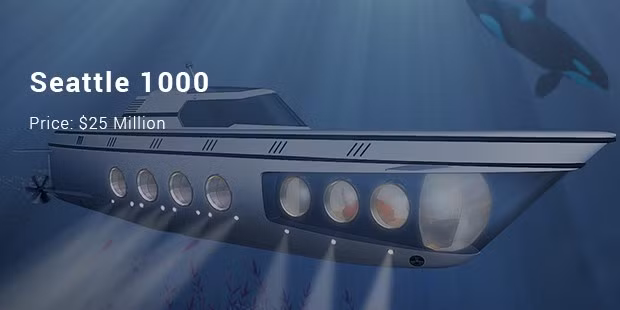 Seattle 1000 là tàu ngầm dài 36m, do công ty Submarine Inc., Mỹ (trụ sở đặt tại Portland) sản xuất với giá 25 triệu USD.