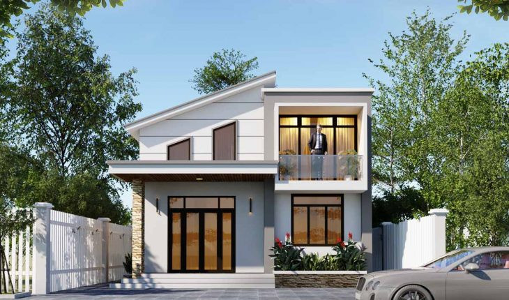 Không quá nhiều công năng, nhà cấp 4 gác lửng chỉ bố trí một phòng ngủ rộng rãi, cạnh ban công với tầm nhìn rất đẹp. Phần còn lại để làm thông tầng giúp không gian thông thoáng. Ảnh: Vtkong. Video: Kiến trúc hiện đại cho ngôi nhà liền kề. Nguồn: VTC1