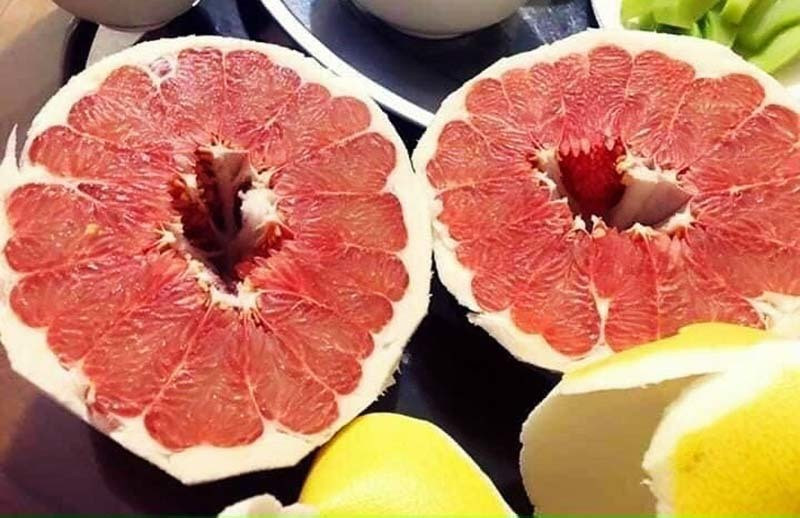 Nhin trung diem nay phan biet ngay buoi Trung Quoc va buoi Viet Nam