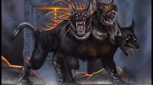 Trong thần thoại Hy Lạp, Cerberus là con chó săn ba đầu của thần Hades. Nó được miêu tả có đuôi rắn và là quái vật canh giữ ở cổng địa ngục.