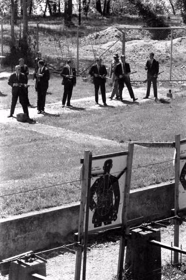 Nhân viên mật vụ trong buổi tập luyện kỹ năng.