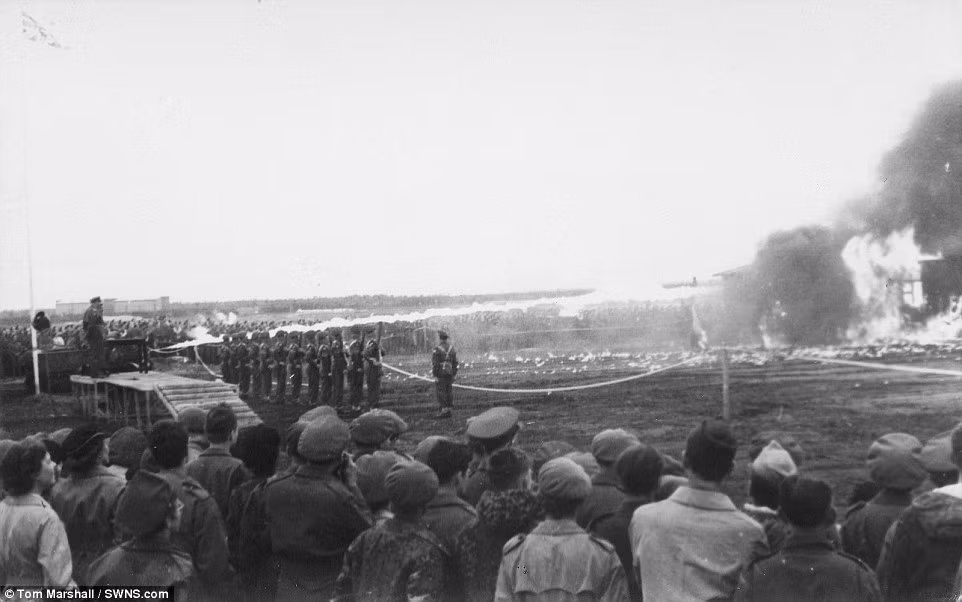 Đông đảo binh sĩ quân đồng minh chứng kiến thời khắc phá hủy trại tử thần của Hitler. Khi quân đồng minh tiến vào giải phóng trại tập trung Bergen-Belsen, dịch bệnh sốt phát ban đã cướp đi sinh mạng của khoảng 500 tù nhân/ngày.