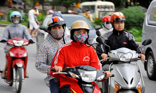 Khong khi lanh tran ve mien Bac xua tan nang nong