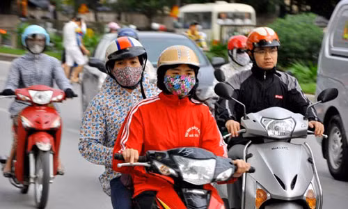 Khong khi lanh tran ve mien Bac xua tan nang nong