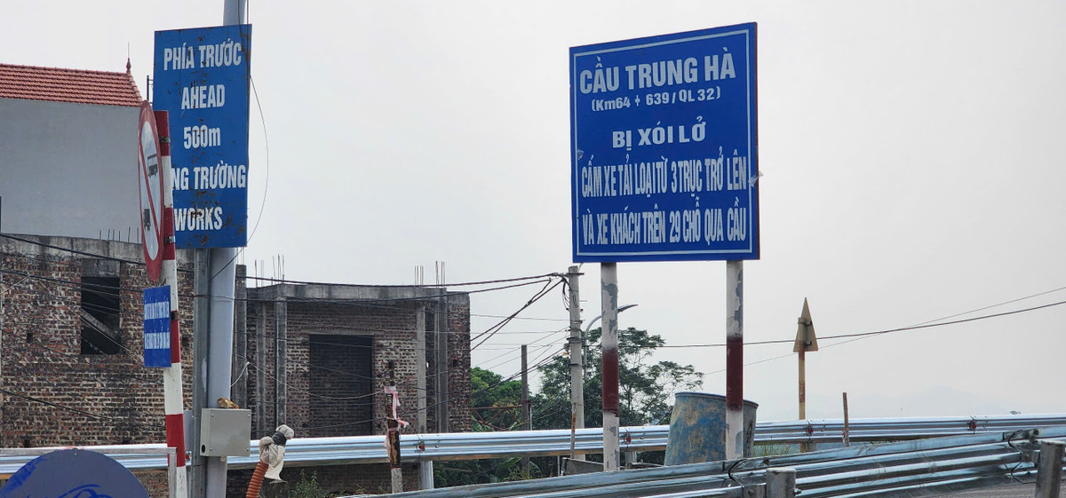 Rùng mình đi qua cầu Trung Hà nối Hà Nội - Phú Thọ - Hình 2 Rung minh di qua cau Trung Ha noi Ha Noi - Phu Tho-Hinh-2