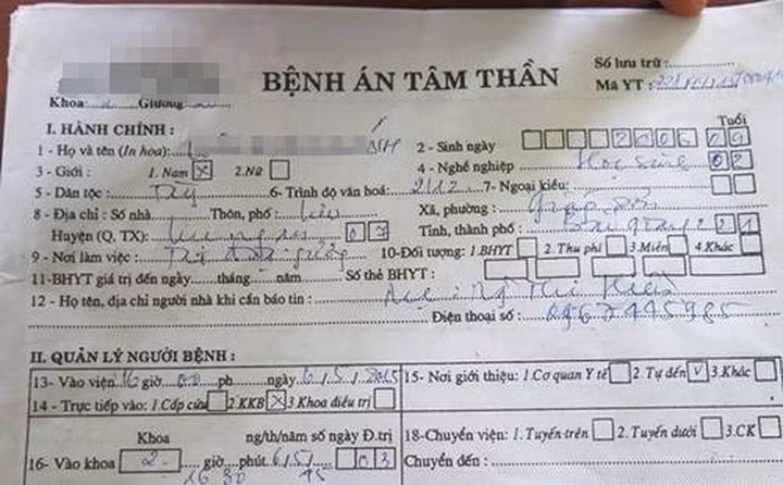 Phat hien duong day “chay” benh an tam than cho toi pham