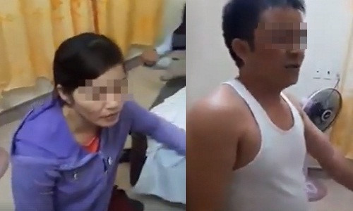 Cai ket cua truong cong an xa vao nha nghi voi vo ban