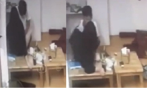 Cong an dang xac minh vu cap doi quan he trong quan tra sua