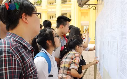 Hom nay, nhieu truong dai hoc cong bo diem chuan vao cac nganh