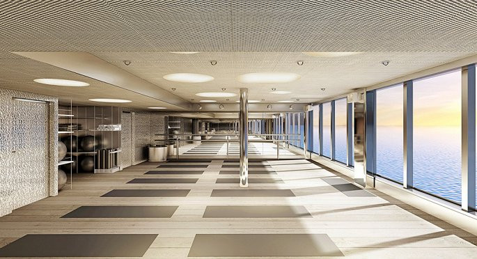 Boong thứ 5 là một spa nhiệt có tên là Redemption được lấy cảm hứng từ một hang động dưới nước.