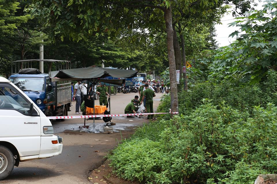 Hiện trường nơi xảy ra vụ việc.