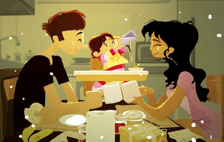 ... Và sau đó ăn tối cùng nhau.