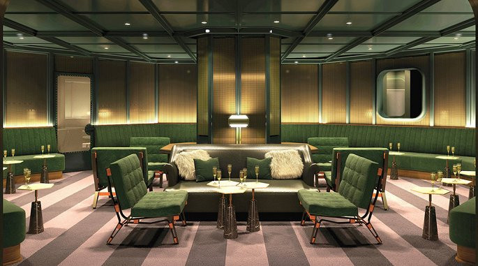 Du khách cũng có thể nhâm nhi một vài đồ uống trong khu vực phòng khách trước khi đi vào hộp đêm.