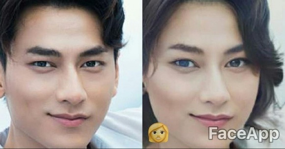 Gương mặt của Isaac phảng phất nét lai Tây nếu là nữ.