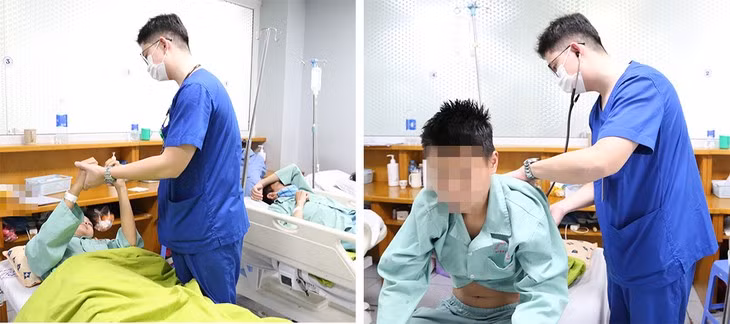 Thiếu niên 14 tuổi bị viêm tủy đe dọa liệt vĩnh viễn - Hình 2 Thieu nien 14 tuoi bi viem tuy de doa liet vinh vien-Hinh-2