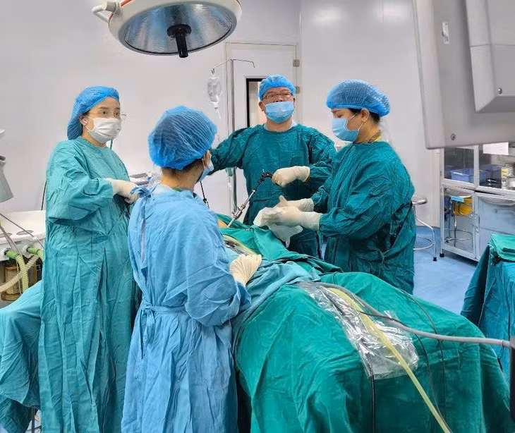 Boc tach u bi buong trung co xuong, toc cho benh nhan 35 tuoi-Hinh-2