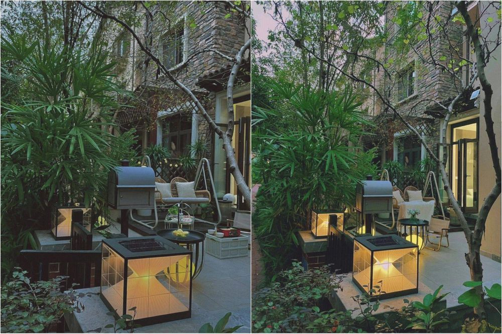 Với mong muốn tăng thêm độ tươi mát của khoảng sân trước nhà, chị An lên kế hoạch cải tạo biến nó trở thành một khu sân vườn đa năng. Vừa có thể đáp ứng nhu cầu sử dụng như trước kia, lại có thể tạo thành nơi nghỉ ngơi, thư giãn ngoài trời. Đặc biệt, việc biến khoảng sân trước nhà thành nơi có thể cắm trại ngoài trời là điều mà chị An tin rằng những đứa trẻ nhà chị sẽ rất thích thú. 