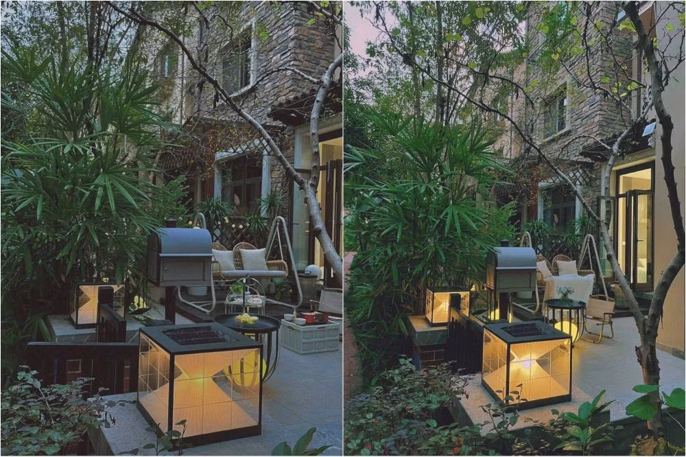 Với mong muốn tăng thêm độ tươi mát của khoảng sân trước nhà, chị An lên kế hoạch cải tạo biến nó trở thành một khu sân vườn đa năng. Vừa có thể đáp ứng nhu cầu sử dụng như trước kia, lại có thể tạo thành nơi nghỉ ngơi, thư giãn ngoài trời. Đặc biệt, việc biến khoảng sân trước nhà thành nơi có thể cắm trại ngoài trời là điều mà chị An tin rằng những đứa trẻ nhà chị sẽ rất thích thú. 