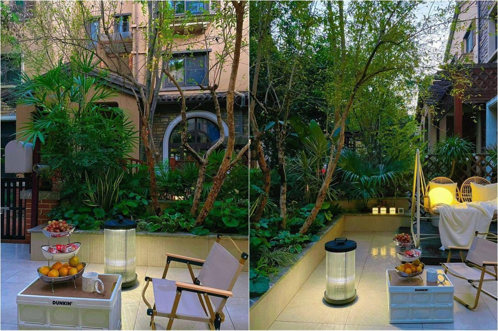 Việc cải tạo khu vườn của chị An cũng không quá phức tạp khi giảm diện tích lát đá và thay thế bằng các bồn cây. Những bồn cây lớn bao xung quanh khu vườn cho phép chị An có thể trồng cây và phủ xanh khu vườn ngoài trời của mình. Việc này được chị An thuê một đơn vị thi công thực hiện và chỉ sau 2 ngày là mọi việc đã được hoàn tất.