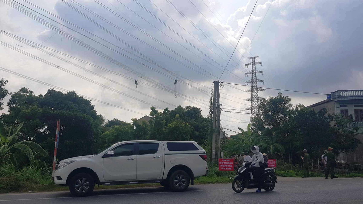Hai Duong: Bao ve thi cong duong day 220kV qua xa Cam Hung-Hinh-2