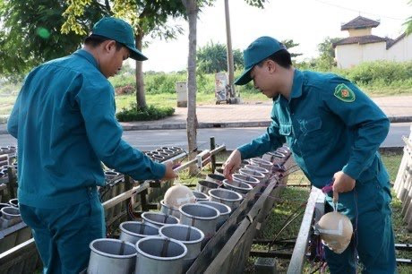Khu vực nóc hầm Thủ Thiêm (bên sông Sài Gòn) là điểm bắn pháo hoa tầm cao với số lượng pháo lớn nhất TP HCM (Ảnh Tiền Phong).