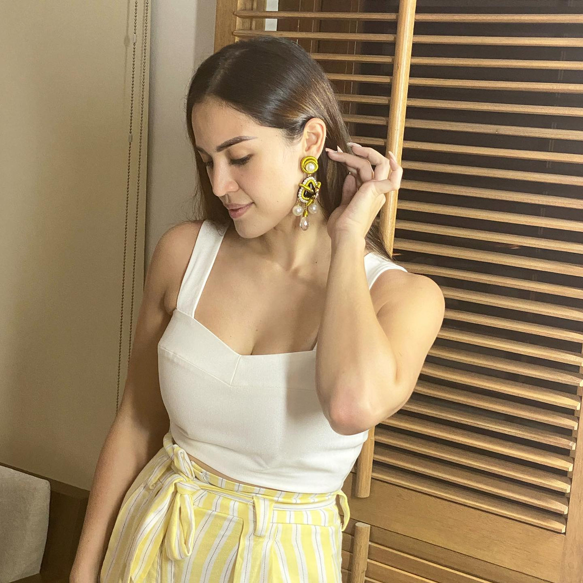 "Nữ hoàng bóng chuyền" có chiều cao 1m77 với vẻ gợi cảm bởi hình thể săn chắc, khỏe khoắn.