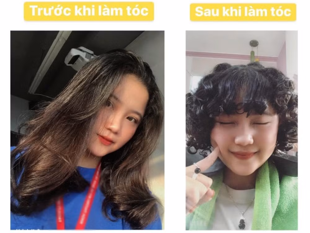 Ngay cả mái tóc đẹp cũng biến thành thảm họa.