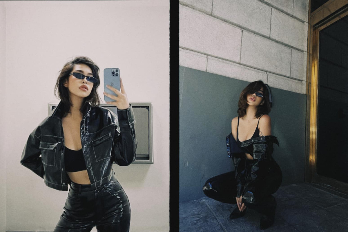 Cô sở hữu một gương mặt đẹp với sống mũi cao, đôi mắt sâu và miệng cười duyên dáng.