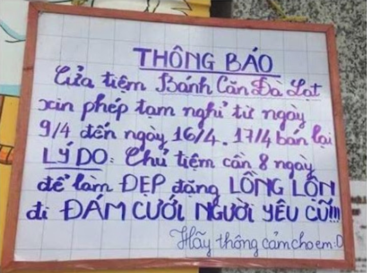 Một lý do quá chính đáng, ai muốn trách cũng không nỡ.