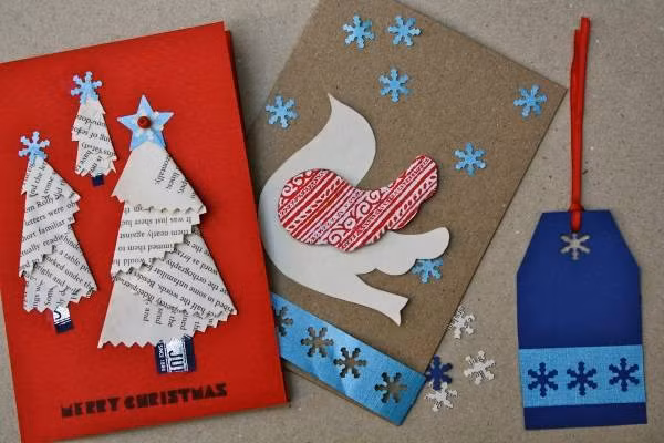 Món đồ Giáng sinh này thịnh hành ở thế hệ trước, đến nay nhiều người trẻ không còn sở thích tự tạo nên tấm thiệp hanmade như thế này nữa.