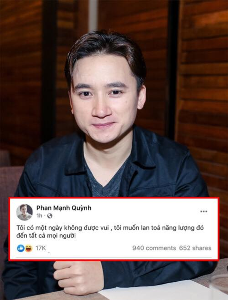 Một trong những câu nói được bạn trẻ bắt trend nhanh chóng là "tôi muốn lan tỏa năng lượng đó đến tất cả mọi người". Nguồn gốc của câu nói này xuất phát từ status chia sẻ trạng thái trên Facebook của nhạc sĩ, ca sĩ Phan Mạnh Quỳnh.