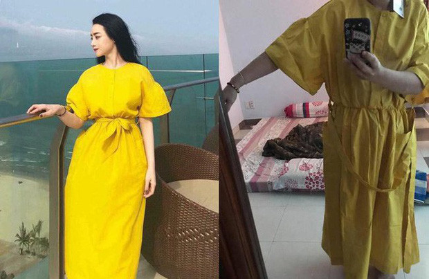 Nhìn trên ảnh chiếc váy màu vàng vừa sang chảnh vừa nổi bật, thế nhưng khi nhận hàng, cô gái sững sờ chết lặng khi chiếc váy mua trên mạng còn thua cả... cái mùng.