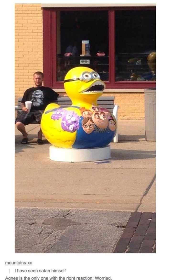 "Thành quả" của sự kết hợp giữa Minion và vịt vàng làm nhiều người không nhịn nổi cười. Ảnh: Tổng hợp