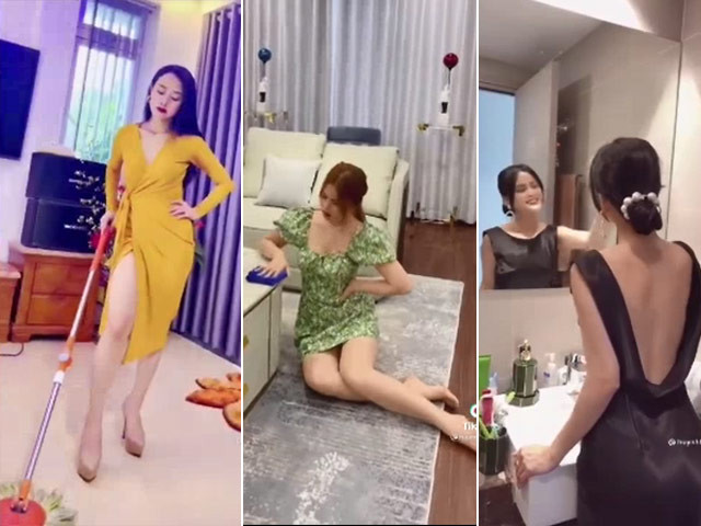 Từ hình ảnh lôi thôi, nhếch nhác khi phải ở nhà làm việc quá nhiều, thông qua trào lưu này các chị em đã có màn "lột xác" vô cùng ngoạn mục.