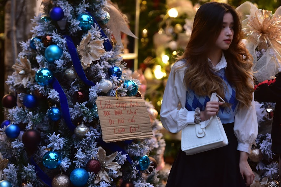 Tuy đây không phải lần đầu tiên Hàng Mã xuất hiện những tấm biển này, việc biến con phố thành địa điểm chụp ảnh của một số bạn trẻ cũng là nguyên nhân của việc ùn tắc giao thông.