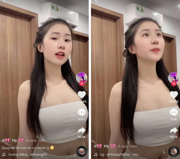 Tiểu Hý - hot girl TikTok với clip nhảy nhót dựa trên nền nhạc Hạ Còn Vương Nắng cũng là cái tên gây tranh cãi khá nhiều trên MXH.