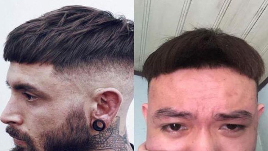 Nhiều người đi cắt tóc đón Tết có thói quen để tùy cho các người thợ sáng tạo nhưng khi sức sáng tạo bay cao, bay xa thì lại trở thành một thảm họa.